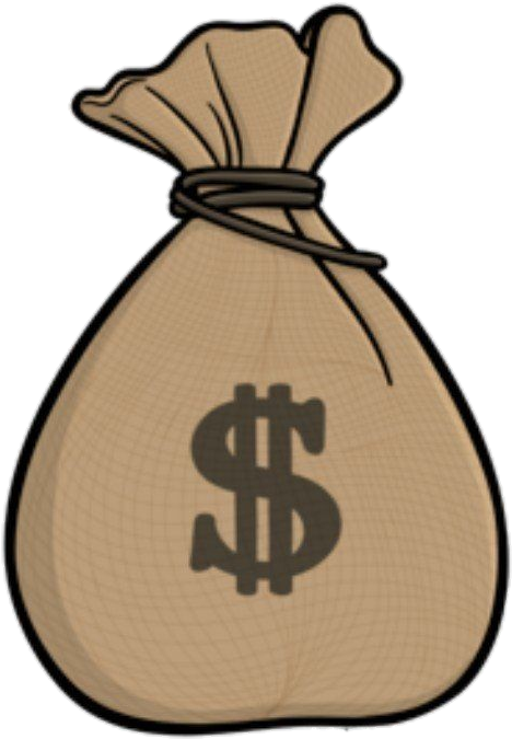 #money #brown #brownaesthetic #aesthetic #sticker - Money Bag Sticker Clipart (1080x1080), Png Download