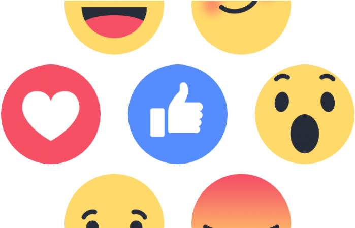Facebook Like Buttons Png , Png Download - Emoji Facebook Clipart (699x449), Png Download