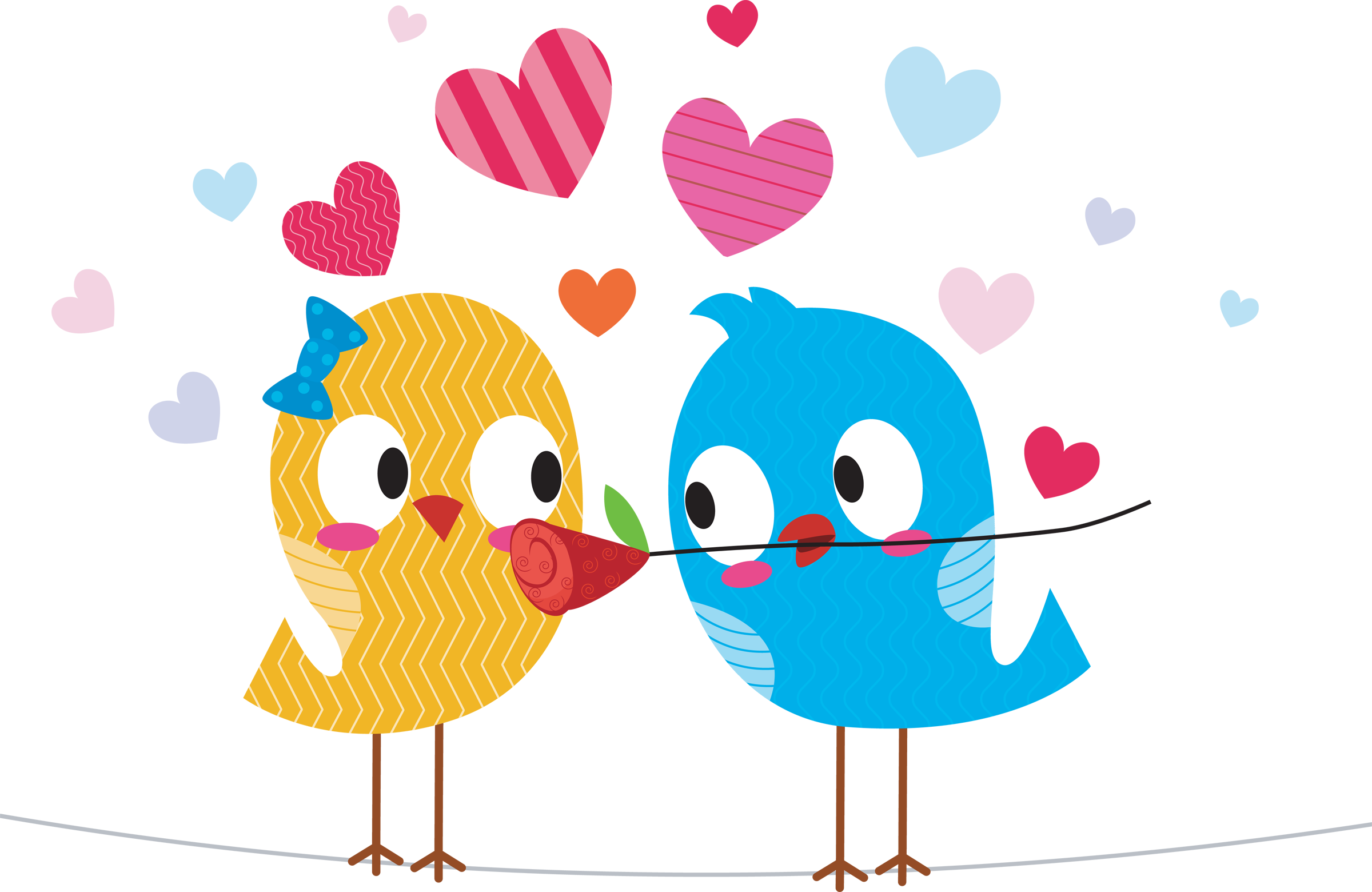 Romantic Love Clipart (2400x1560), Png Download