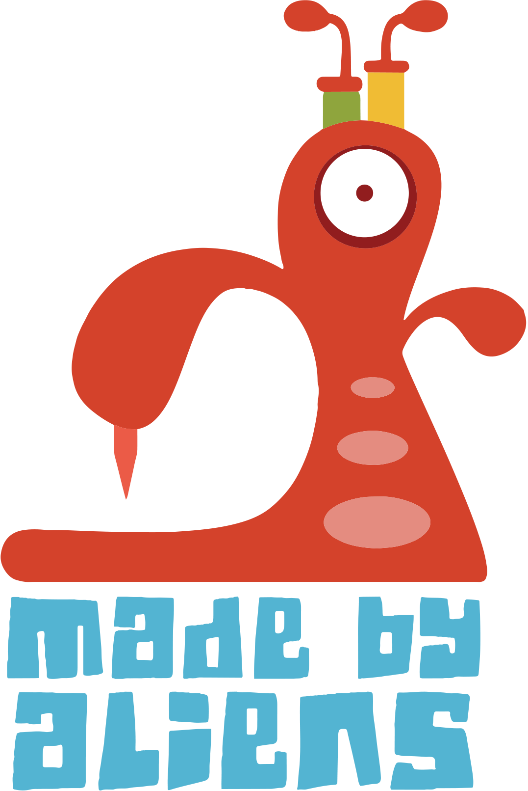 Made By Aliens Clipart (1077x1611), Png Download