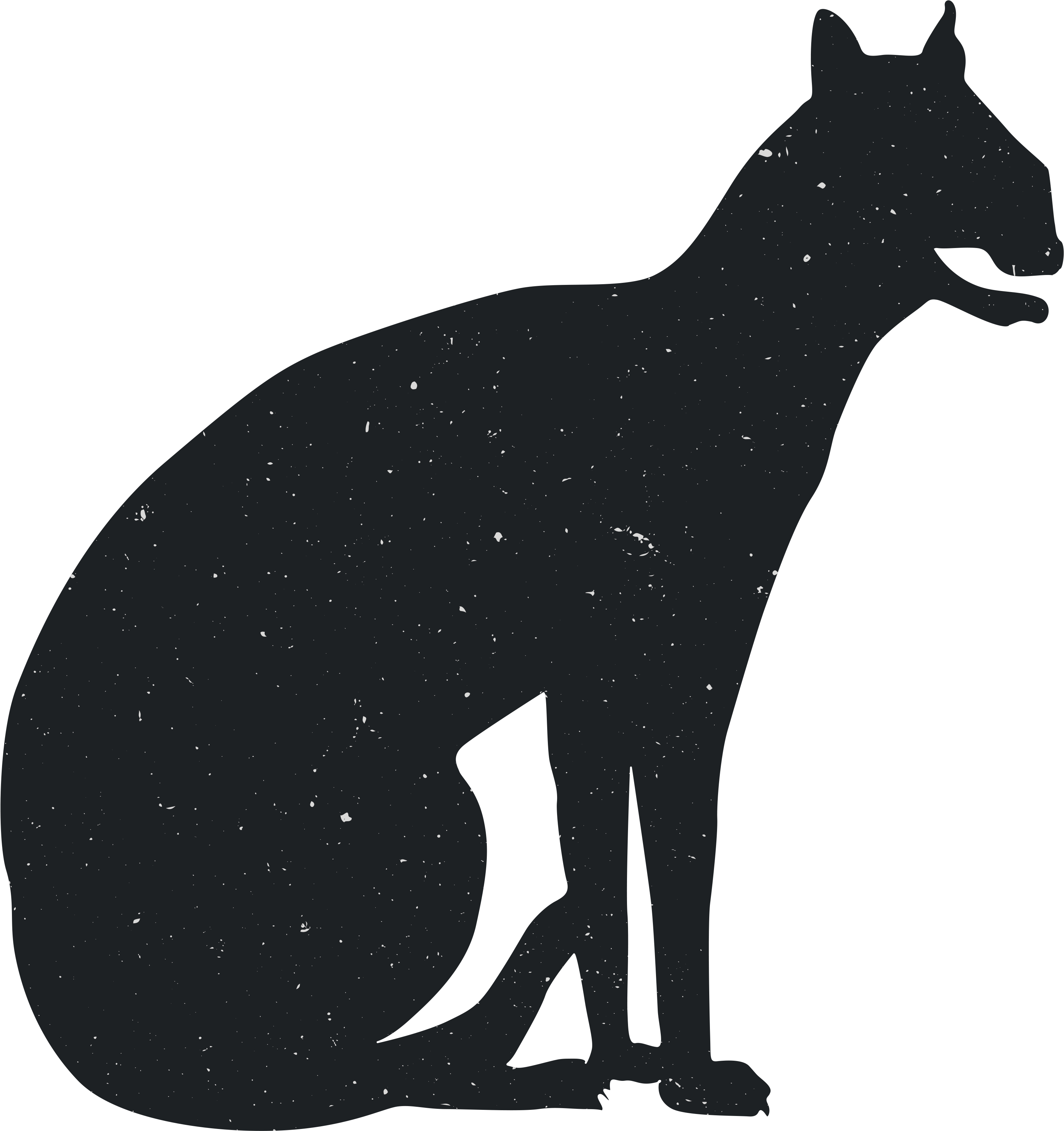 Cat Silhouette Red Fox Animal - Animal Silhouettes Transparent Clipart (3600x3600), Png Download