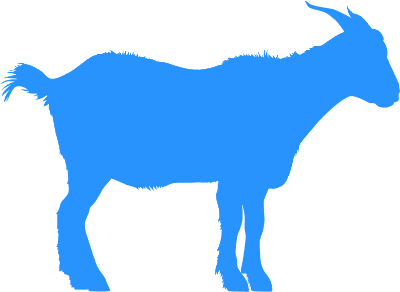 Goats Silhouettes Clipart (800x587), Png Download