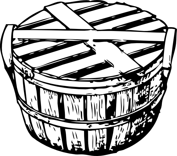 Apple Basket Clipart Black And White Clip Library Download - Bushel Of Crabs Black And White - Png Download (600x528), Png Download