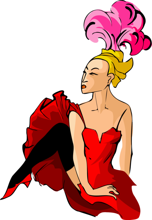 Love,woman,art - รูป นัก เต้น การ์ตูน Clipart (519x749), Png Download
