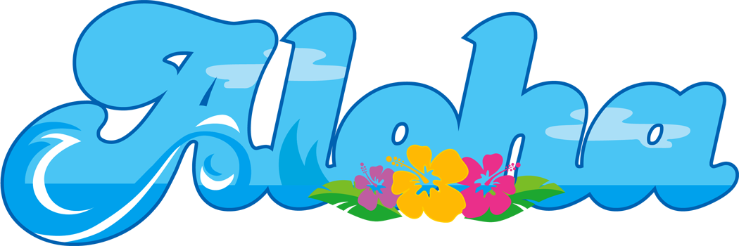 Free Clipart Open House Picture Library Stock Aloha - Aloha Clipart - Png Download (1050x350), Png Download