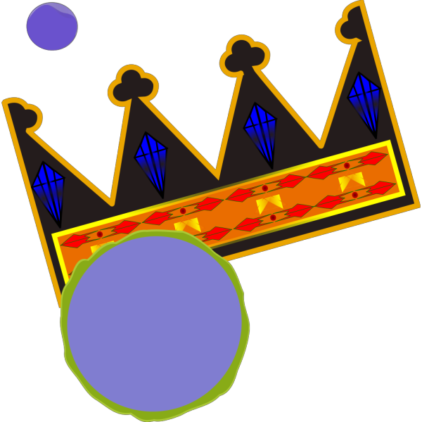 Blue Crown Png Icons - Mahkota Raja Clipart (600x600), Png Download