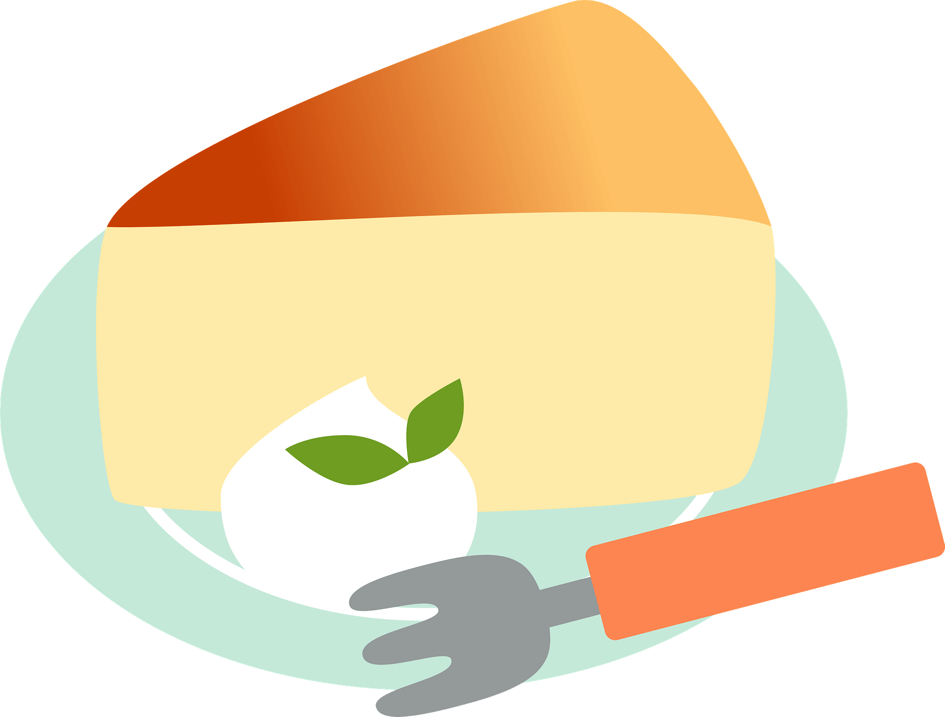Cheesecake Sweet Clipart - Png Download (800x607), Png Download