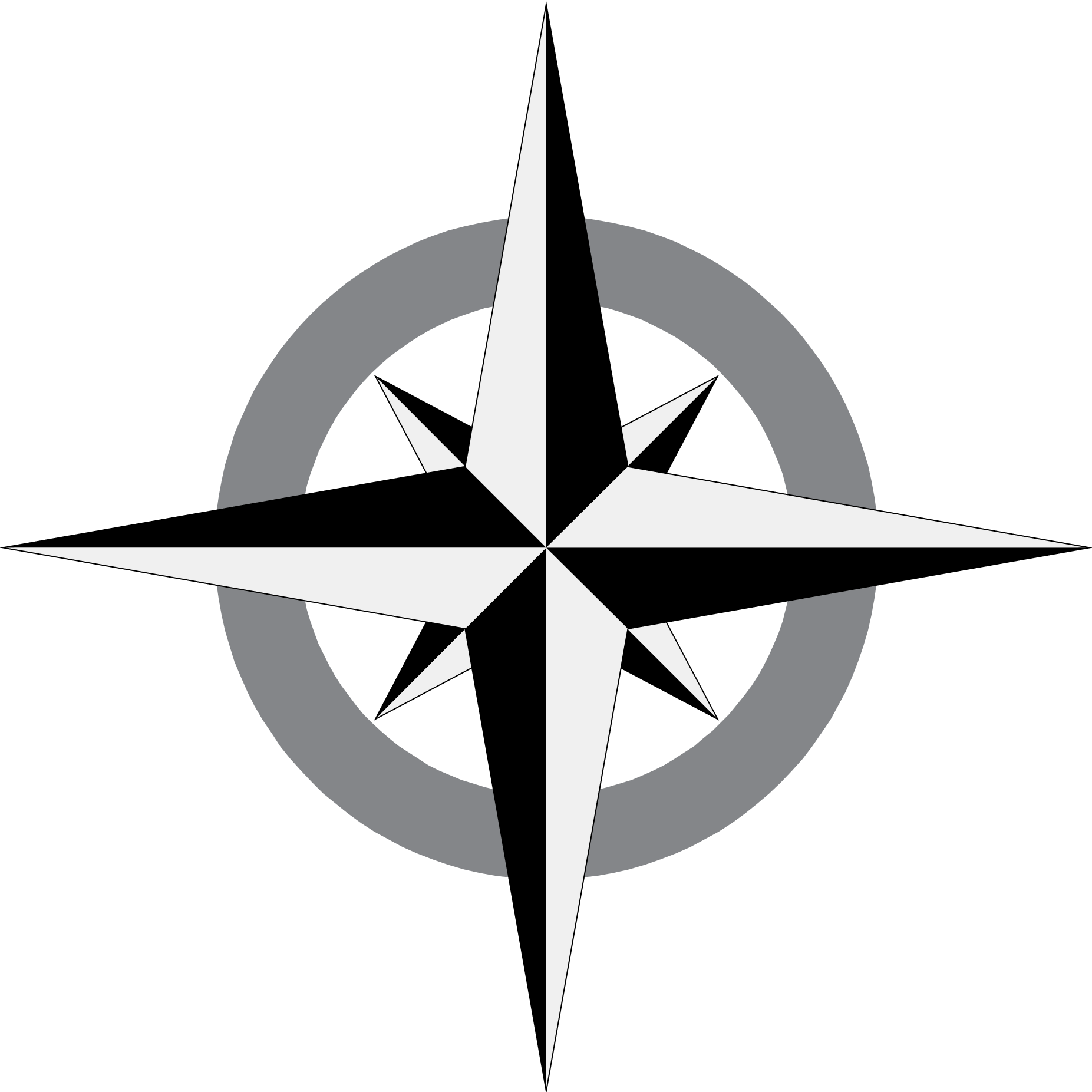 Compass Rose Free Vector Clipart (1853x1853), Png Download