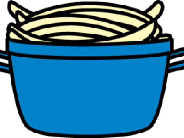 Pasta Pot Cliparts - Pot Spaghetti Cartoon Png Transparent Png (640x480), Png Download