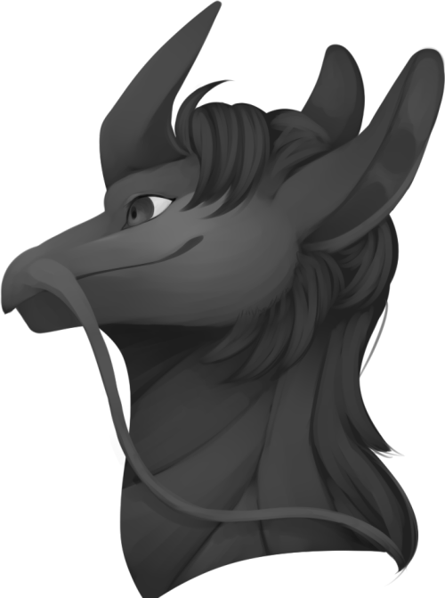 Unicorn Head Clipart Black And White , Png Download - Illustration Transparent Png (500x671), Png Download