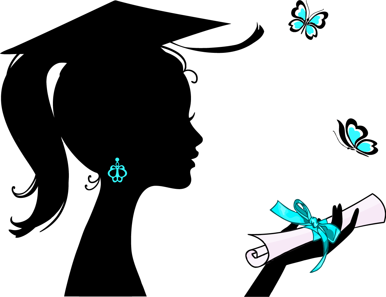 Girl Thinking Black And White Clipart - Png Download (1233x950), Png Download