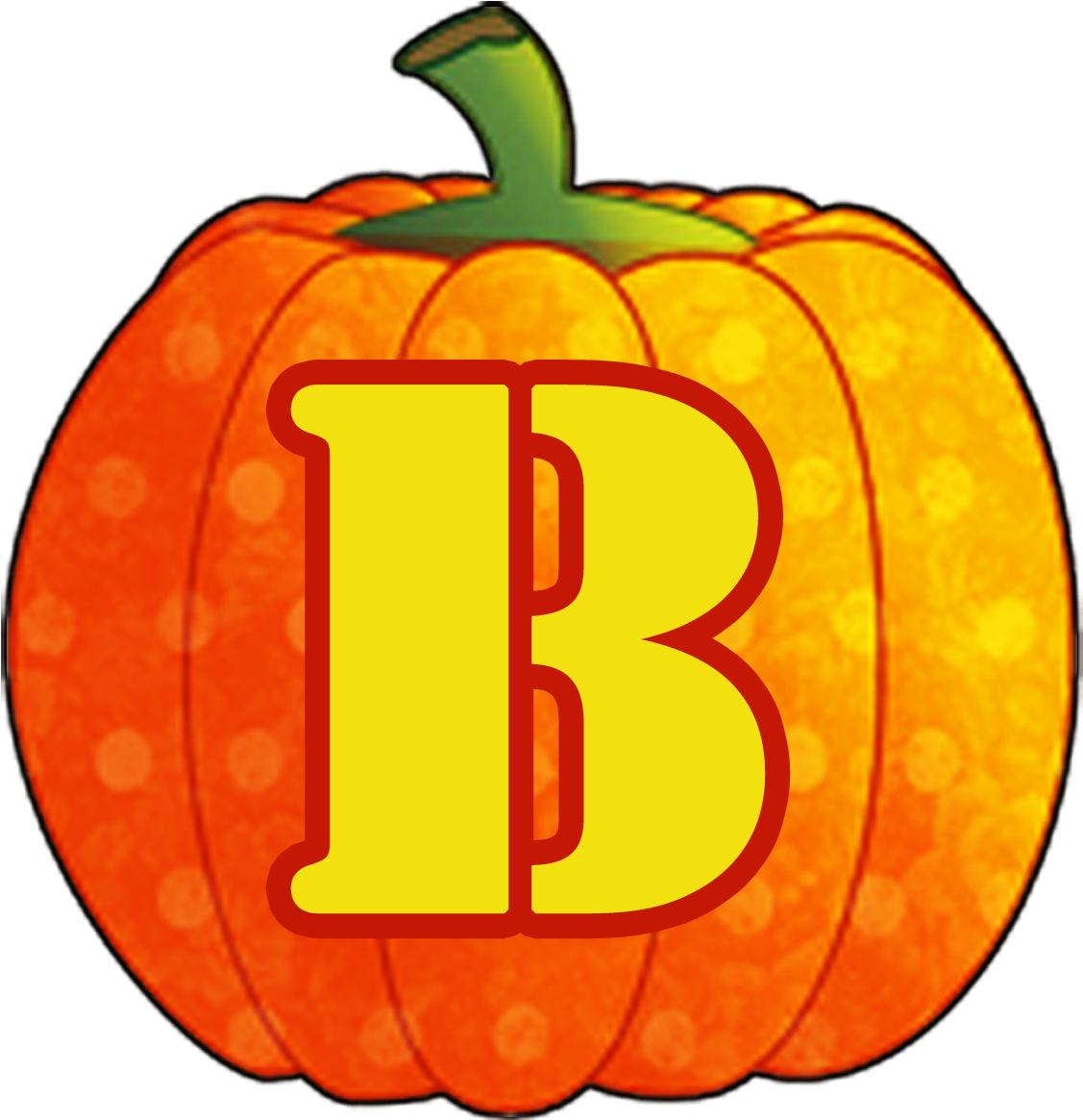 Jack O Lantern Letters Clipart (1200x1200), Png Download