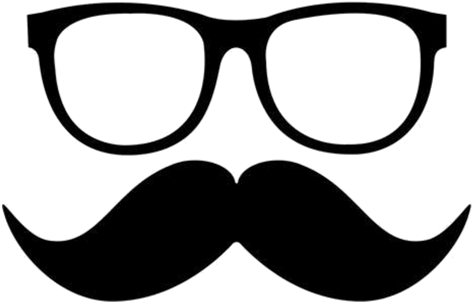 Nerd Sticker By Tan - Mustache Clipart - Png Download (1024x1024), Png Download