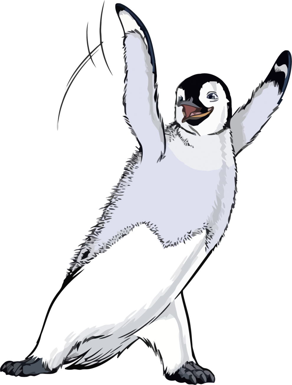 Transparent Cute Penguin Clipart - Cartoon - Png Download (990x1306), Png Download