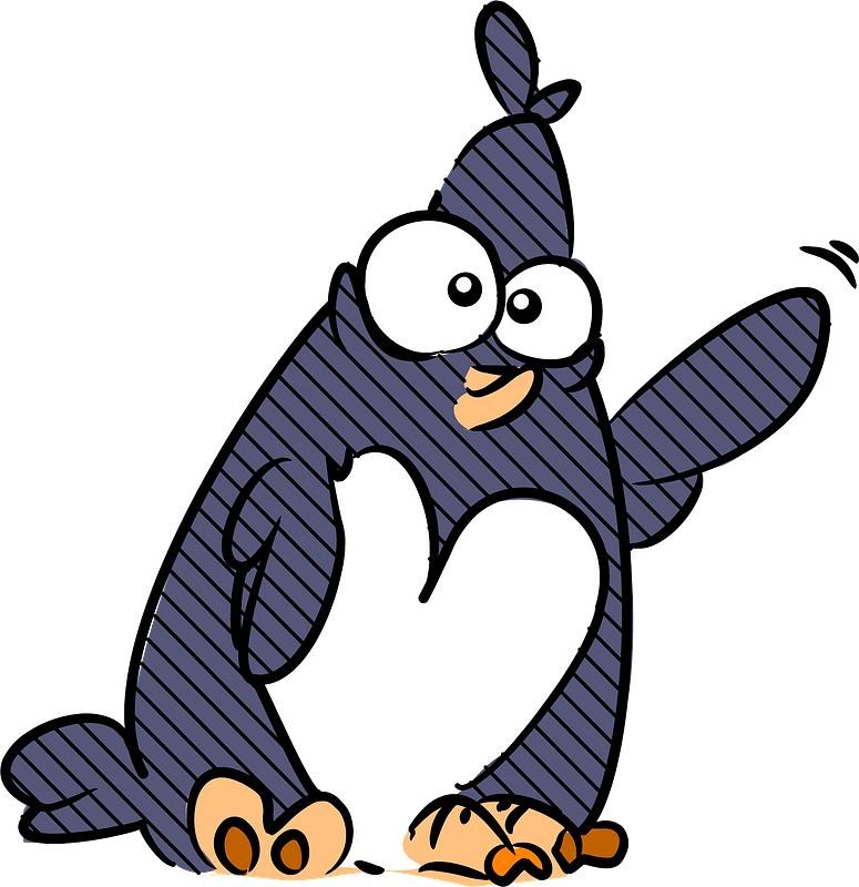 Waving Penguin Clipart - Clip Art - Png Download (775x800), Png Download