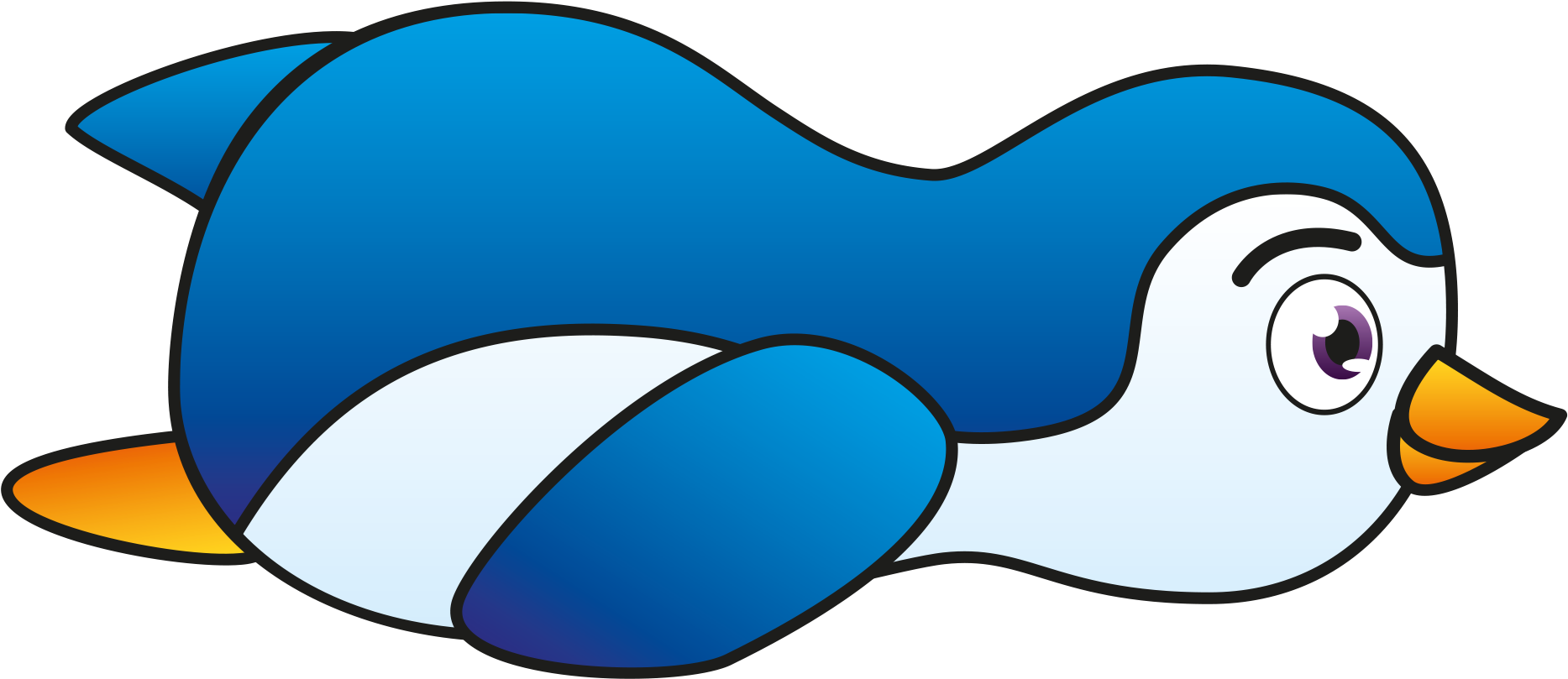 Cute Penguin Png Photos Clipart (2001x986), Png Download