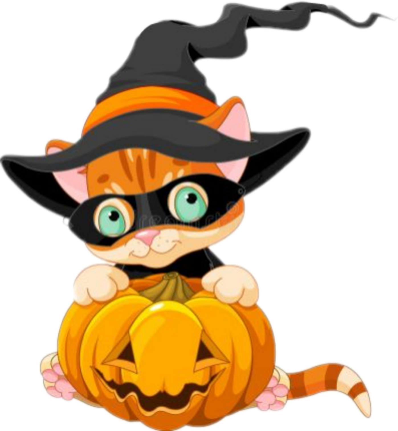 #halloween #cute #pumpkins Clipart (1397x1513), Png Download