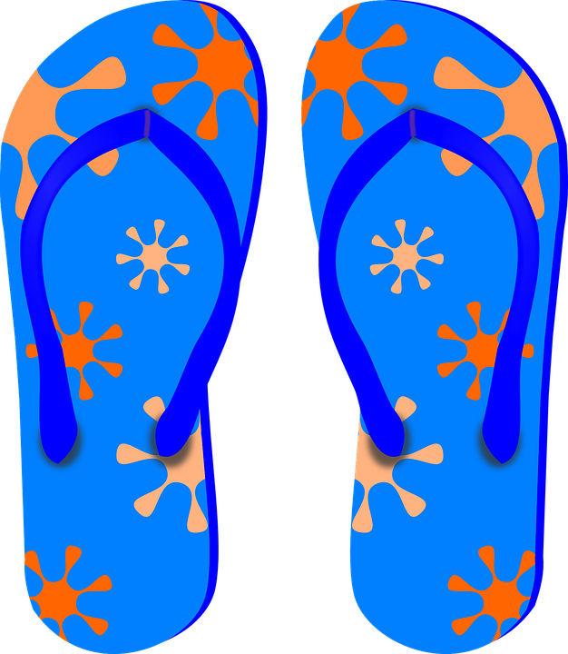 Flip Flops Clip Art - Png Download (626x720), Png Download