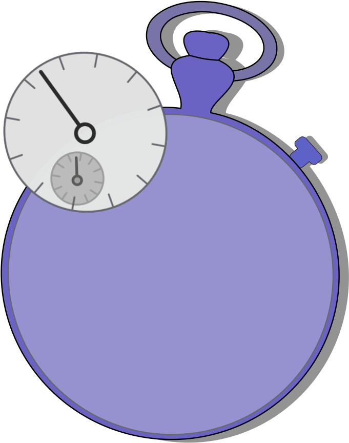 Chronometer Certified Watch Svg Clip Arts - Stopwatch Clipart - Png Download (1024x1024), Png Download