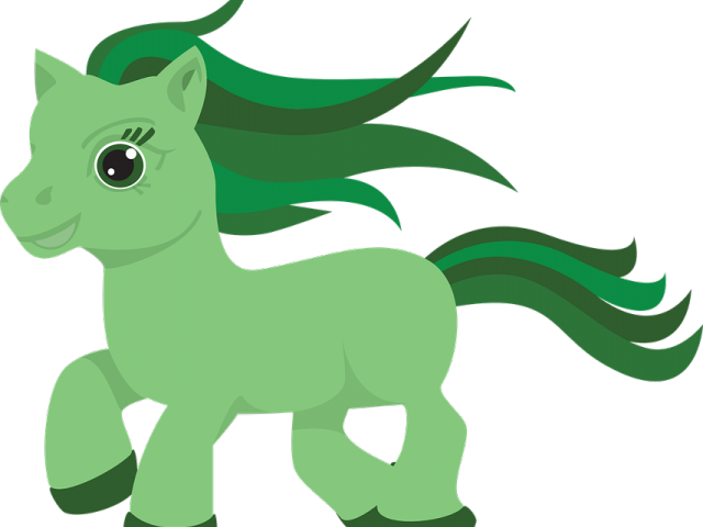 Silueta De Un Pony Clipart (640x480), Png Download
