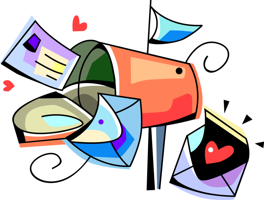 Mail Clipart Love Letter - Letter In Envelope Illustration Png Transparent Png (925x700), Png Download