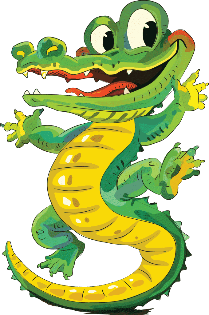 Reptilia Mascot Sir Chomps A Lot - Cartoon Clipart (680x1024), Png Download