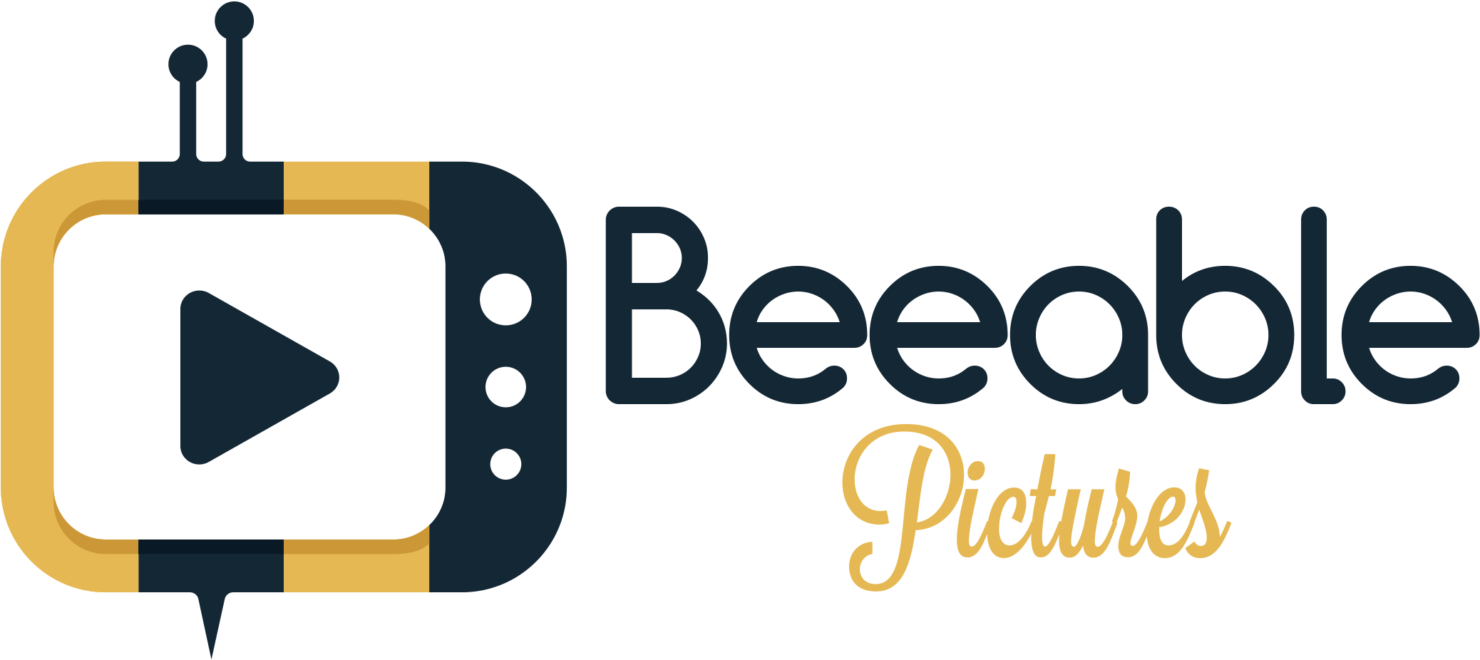 Beeable Pictures Beeable Pictures - Music Video Production Logo Clipart (2076x926), Png Download
