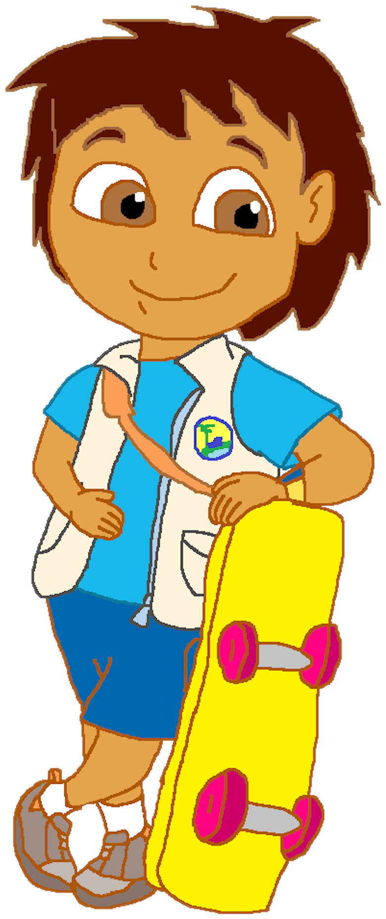 Dora The Explorer Wiki - Skateboard Clipart (1030x1916), Png Download