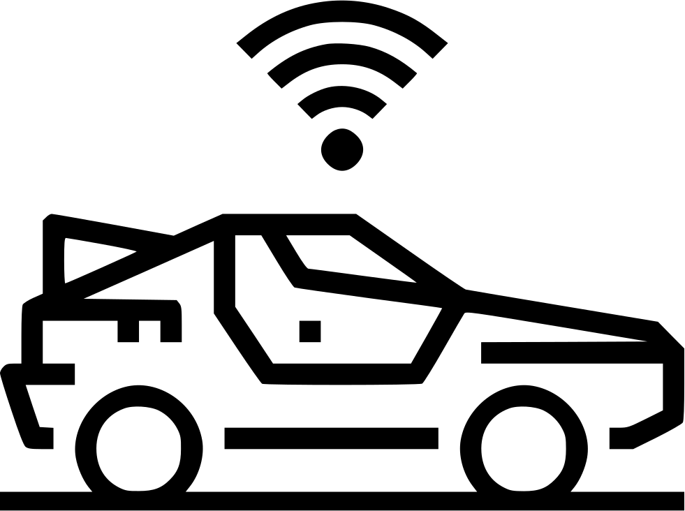 Mode Of Transport - Autonomous Vehicle Icon Png Clipart (981x732), Png Download