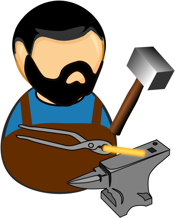 Black Smith Clipart - Png Download (610x750), Png Download