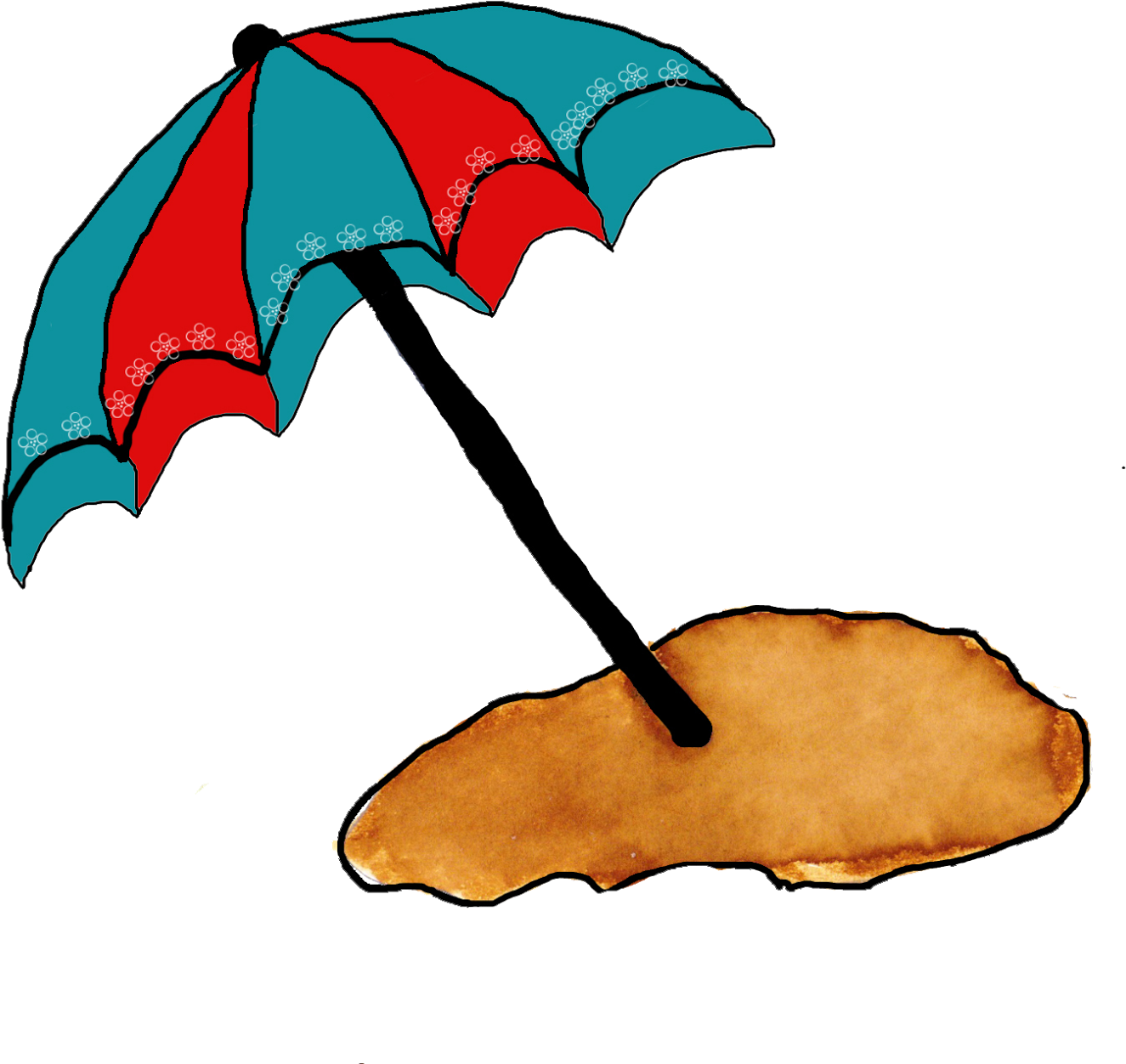 Memory Book Clipart Clip Black And White Library Mrsquimbyreads - Umbrella - Png Download (1579x1600), Png Download