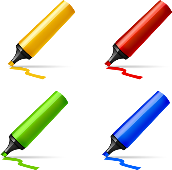 Pen Clipart Marker - Color Marker Pen Icon - Png Download (600x575), Png Download