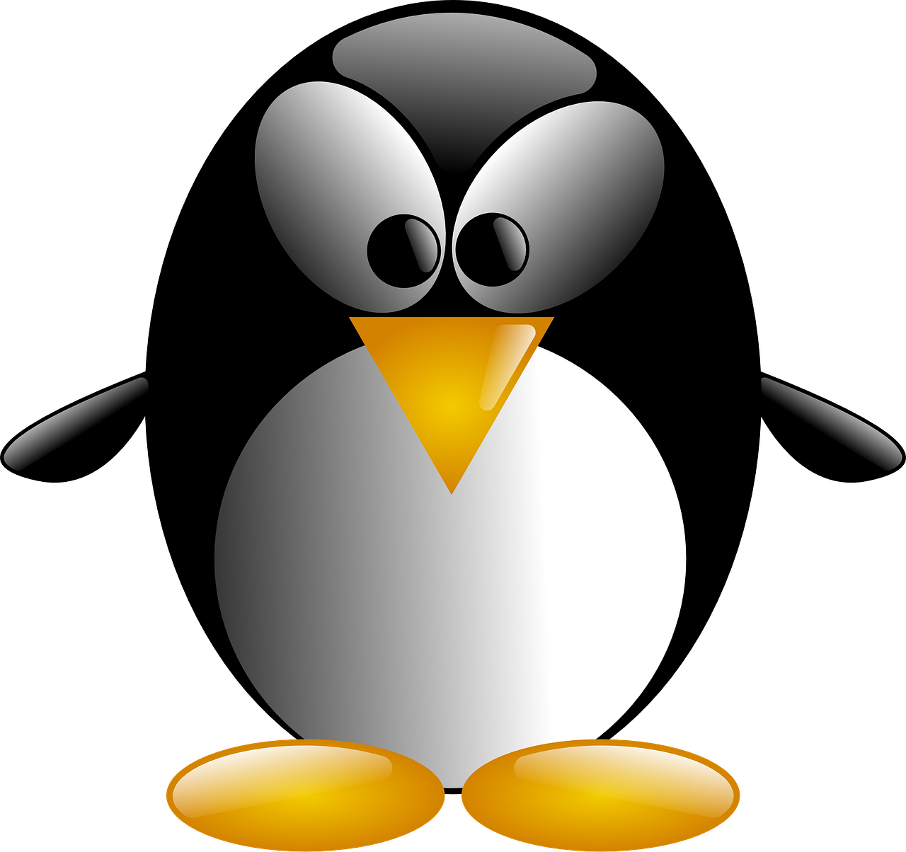 Tux To The Point Clipart (1280x1204), Png Download