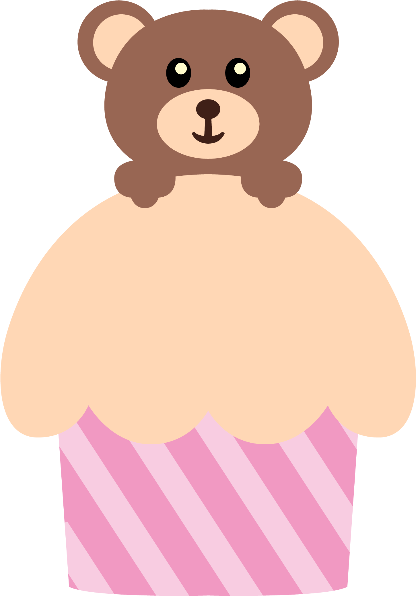 Clipart Duck Brown Bear - Bear Boy Clipart - Png Download (1450x2079), Png Download