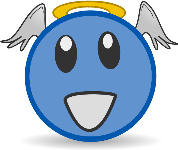 Matt Icons Face Angel - Clip Art - Png Download (600x600), Png Download