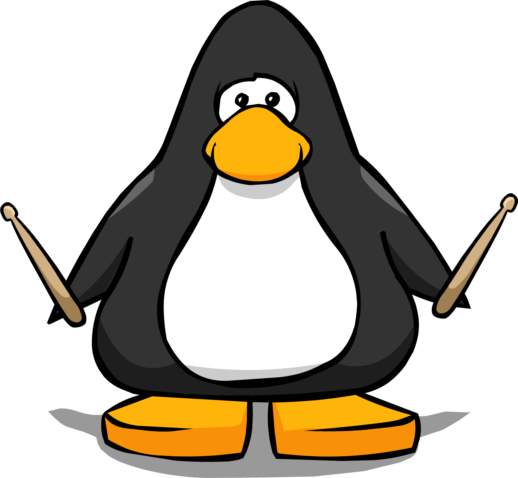 Drum Sticks Clipart Club Penguin - Club Penguin Penguin Colors - Png Download (1685x1554), Png Download
