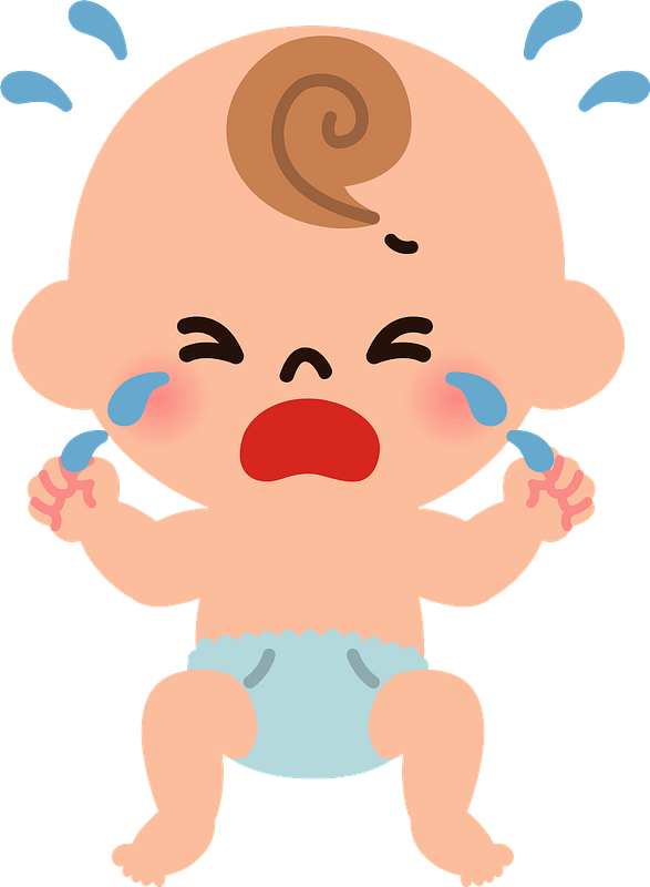 Baby Crying Clipart - Crying Clipart - Png Download (587x800), Png Download