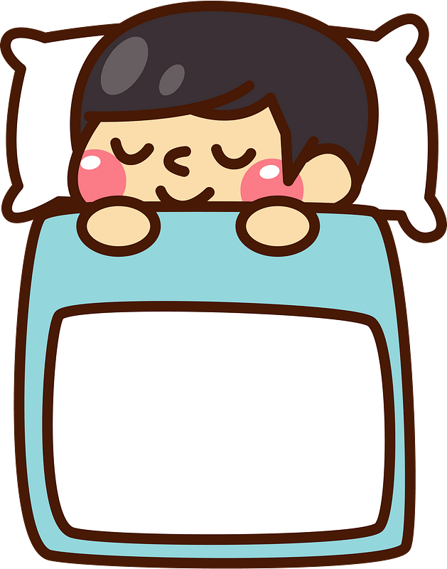 Little Boy Child Sleeping Clipart - Bed Time Clip Art - Png Download (629x800), Png Download