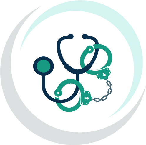 Medical Malpractice - Stethoscope And Handcuffs Clipart - Png Download (600x600), Png Download