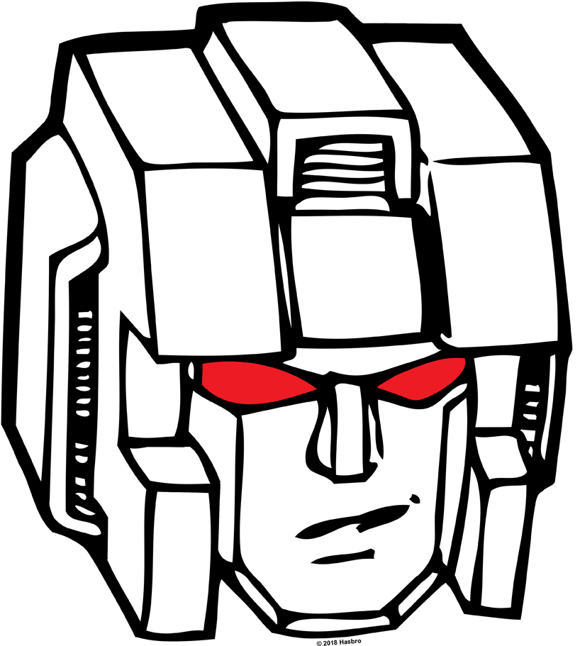 Starscream Head Line Art Clipart (850x1010), Png Download