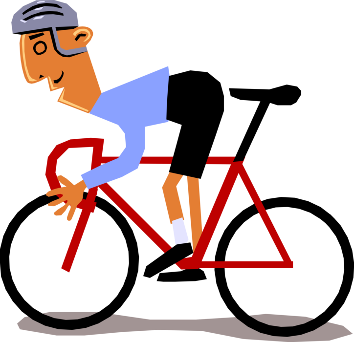 Transparent Bike Racing Clip Art - Bicycle Clip Art - Png Download (724x700), Png Download