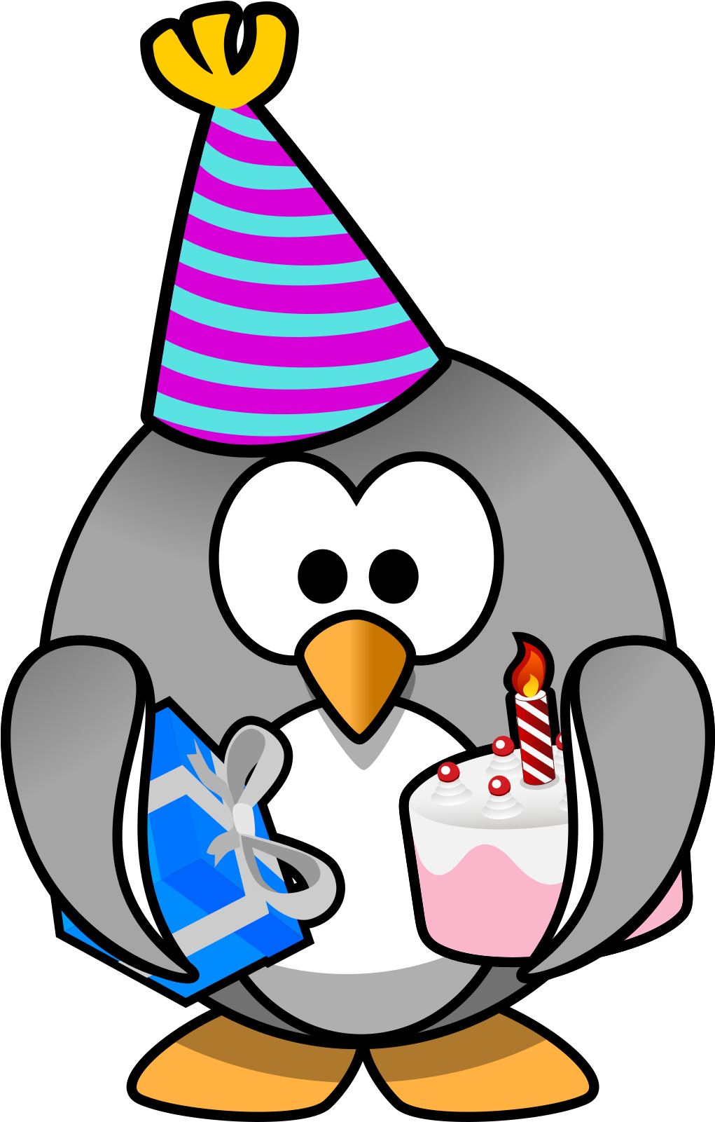 Penguin Birthday Clip Art - Png Download (1600x1600), Png Download