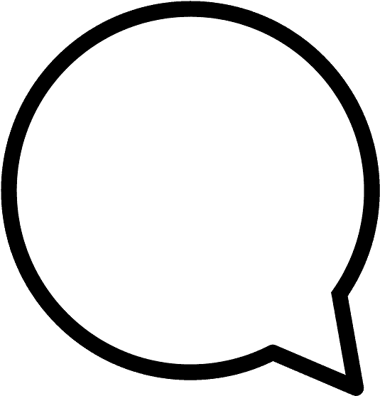Left Speech Bubble Emoji Clipart - Circle - Png Download (800x800), Png Download