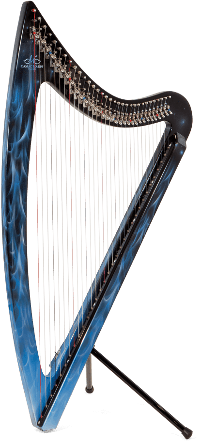 Dhc 32 Blue Light - Camac Harps Png Clipart (415x910), Png Download