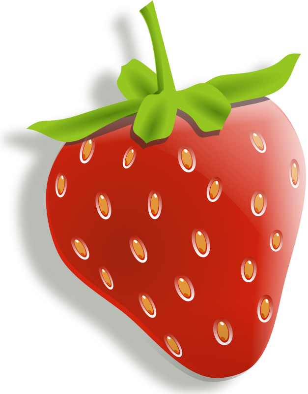Strawberry - Strawberry Cartoon Png Clipart (627x800), Png Download
