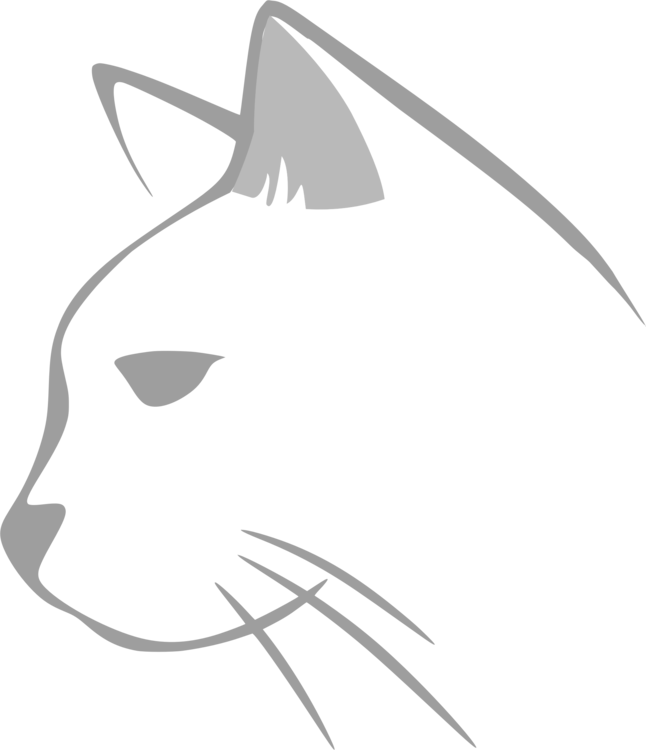 Transparent Cat Head Clipart - Png Download (646x750), Png Download