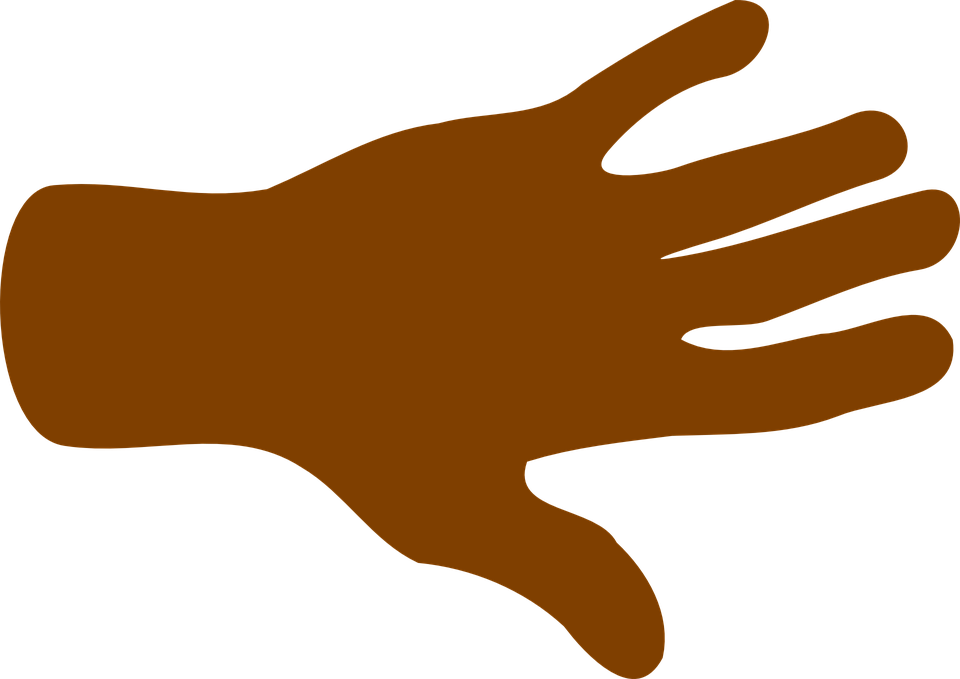 Finger Clipart Hand Palm - African American Hand Clip Art - Png Download (960x679), Png Download