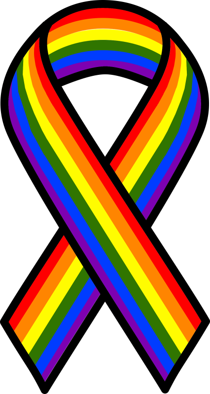 Rainbow Ribbon Png - Gay Fortnite Skin Clipart (426x800), Png Download
