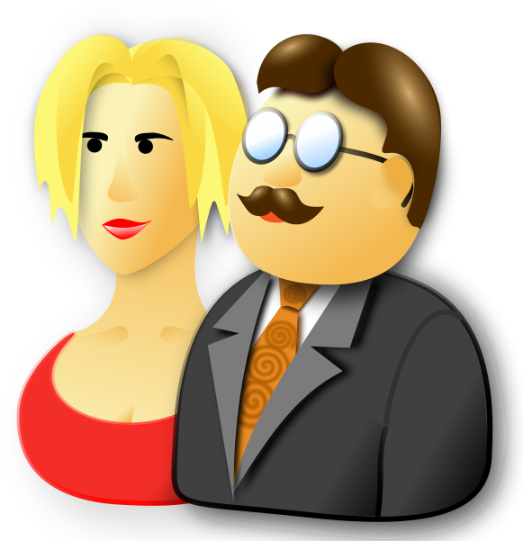 Tutors - Husband Wife Clipart Png Transparent Png (600x600), Png Download