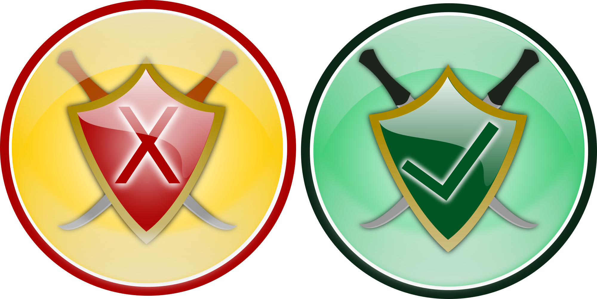 Transparent Security Badge Clipart - Antivirus Y Cortafuegos - Png Download (2000x1003), Png Download
